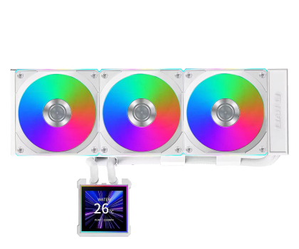 Wentylator Lian Li HydroShift II LCD-S 360CL RGB LCD White 3x120mm